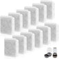 Pet Fountain Charcoal Water Filter Replacement, Dog Cat Water Bowl Filter Pet Water Filter Fit for Gravity Waterer Bowls Pack of 12