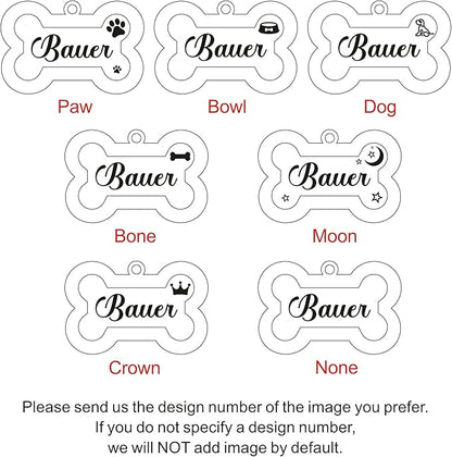Dog Tags Personalized for Pets Dog Name Tags Personalized Dog Tag Engraved with Any Name & Text Custom Dog ID Tags Glitter Bone ID Tag for Puppy Cat (Blue L, Bone)