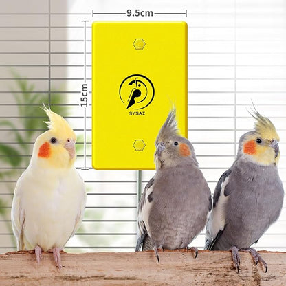 SYSAI Snuggle-Up Bird Warmer for Small Exotic Birds Like Parakeets or Cockatiels and Conure,104°F/113°F Adjustable, 4 X 6 Inches, Bird Heater for Cage