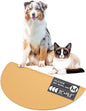 Should We Go - Waterproof Silicone Pet Food Mat - Non-Slip, Spill-Proof Feeding Mat for Floors, Raised Edge Design, Easy-to-Clean Rubber Pad for Dog & Cat Bowls, 21" Across x 10.5" Deep, Medium-Honey