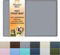 Neater Pet Brands Neater Mat Pet Mats for Food and Water, Cat & Dog Bowl Mat Waterproof Silicone, Feeding Tray, Dog Food Mats for Floors, Placemat w/Raised Edge for Under Bowls, 16” x 10”, Grey