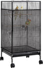 Large Bird Cage Seed Catcher 31 x 118 inches Adjustable Bird Cage Net Cover Black Bird Cage Cover Elastic Band Mesh Cage Cover Skirt Nylon Mesh for Parakeet Parrot Cages