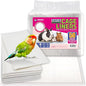 HA SHI Absorbent Bird Cage Liner - 27.9 x 16.1 Inches, 50 Pads, Disposable, Durable 5-Layer, Leak-Proof, Quick-Drying, Odor-Free for Parrots, Parakeets, Budgies, Canaries, Cockatoos