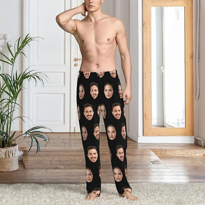 Custom Pajama Pants with Face customized PJ Pants Christmas Valentine gifts for Men Women