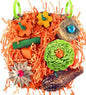 KATUMO Bird Toys, Conure Grass Mat Shredder Toys Parakeet Toys Parrot Foraging Toys for Cockatiel Conure Lovebird Parakeet Small to Medium Birds