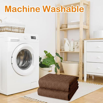 hyha Waterproof Dog Bed Blanket, Soft Pet Blankets, Waterproof Couch Cover for Dogs, Reversible Sofa Covers Washable for Furniture (52x82 Inch, Brown/Brown)
