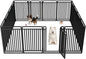 New Thickened Version Dog Playpen, 40 Inch Dog Fences for The Yard, Portable Outdoor Dog Playpen for Large/Medium/Small Dogs, Foldable Metal Dog playpen, with Doors (16 Panels, 40 Inch)