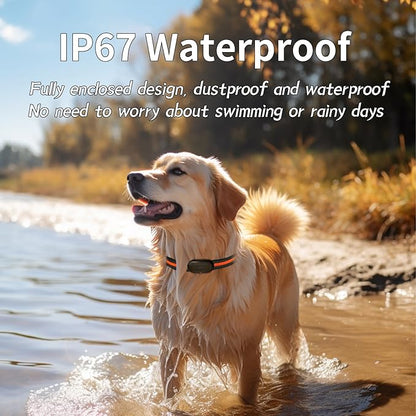 GPS 4G Tracker & Health Monitoring for Dog with LED Light Up,Sounding, Waterproof GPS Location & Smart Pet Activity Tracker, Unlimited Range use for Dogs Collar. (Large)