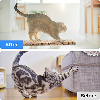 Mini Cat Scratching Board Small Cat Scratcher Cardboard Cat Scratchers for Indoor Cat Cardboard Scratcher(2pcs)