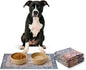 LOVEWAG Waterproof 2-Pack Pet Feeding Mats - 16" x 24" Premium Cat & Dog Food Mat - Non-Slip, Machine Washable Food Mat Protects Floors & Contains Water Bowl Spills - Place Mats (Rustic Terracotta)