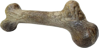 Pet Qwerks Original BarkBone - Nylon Dog Bone for Aggressive Chewers - BBQ Flavor - 7.75"