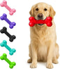 Natural Rubber Dog Chew Bone – Treat-Dispensing, Tough & Indestructible Chew Toy – Safe for Aggressive Chewers – Dental Health & Boredom Relief – (Red)
