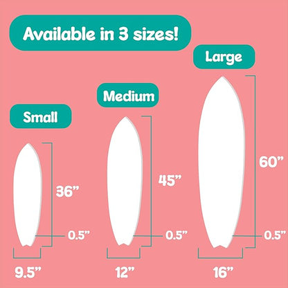 JennyGems Outdoor Decorative Surfboard Wall Art, Pet Wall Decor for Porch, Pool, Fence, PVC Beach House Decoration, Life's Better Sandy Paws, 5 foot