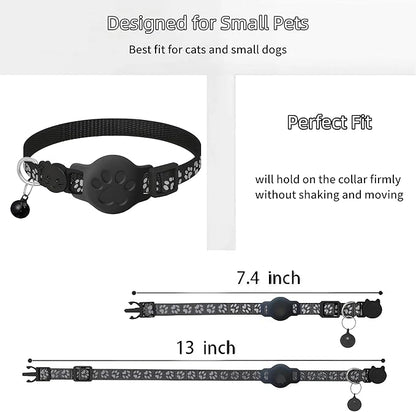 Pet Tracker,GPS Collar for Cats (Android Only) Smart tag,Waterproof Compatible with Google Find My,No Monthly Fee,Advanced Tracking Solution Smart Collar for Pet Safety Ideal Small Large Cats