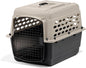 Petmate Vari Dog Kennel - Portable Dog Carriers & Crates for Medium Dogs, Airline-Friendly, Durable Plastic, Pet Carrier For Home and Travel, 28 Inches, Taupe and Black