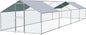 Large Chicken Coop, Chicken Coops for 40 Chickens, Chicken Runs for Yard with Water Poof & UV Resistance Cover, Spire Roof Chicken Coop Run with Double Lockable Doors for Outdoor Backyard