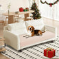 Waterproof Dog Bed Cover Pet Blanket, Soft Couch Cover for Dogs Washable, Non-Slip Dog Blanket Protect Furniture Couch Sofa Car for Puppy Large Dogs Cat (30x53 Inch, Beige)