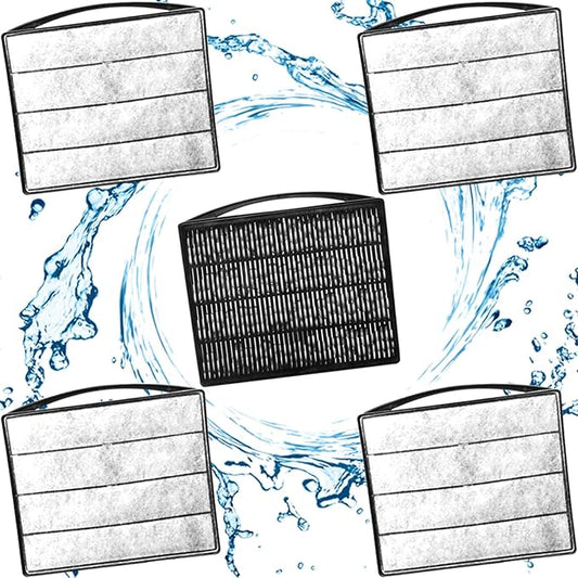 TARARIUM Aquarium Filters Accessories for Large IX-120 Filter & IX-120 U-V 4pcs Sponge Clip 1Pcs Ceramic Ball Plate Replacement for for Large IX-120 Filter & IX-120 U-V