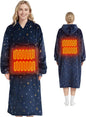 Mewaii Wearable Blanket Hoodie for Adults, Warm Sherpa & Soft Flannel Long Sweatshirt with Giant Pocket, Cozy Gifts for Women
