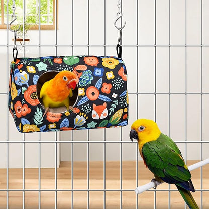 Bird Warm Bed - Parrot Sleeping Nest & Hideaway Cave for Cockatiels, Parakeets, Budgies & Lovebirds