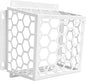 Dryer Vent Bird Guard - Fits Most 3" to 4" Bathroom Exhaust Fan Ventilation Cover, Steel Ventilation Bird Cage, White