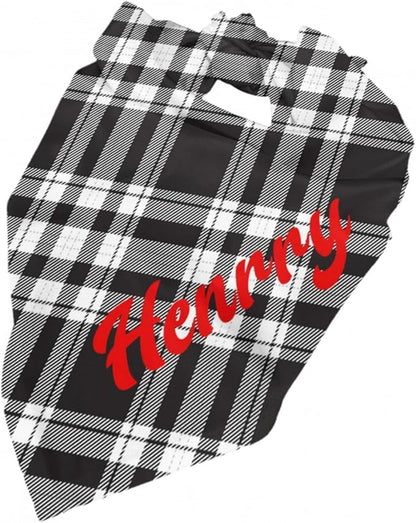 Custom Pet Scarf Personalized Dog Bandana with Name Personalized Add Your Text Bibs Triangle Head Scarfs Gift for Small Medium Large Dogs Cats Baby Puppy Pets Accessories