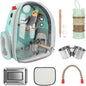 Rypet Bird Carrier Backpack Parrot Portable Breathable Bag Pet Bird Lightweight Travel Cage with Standing Perch and Stainless Steel Tray（Mint Green）