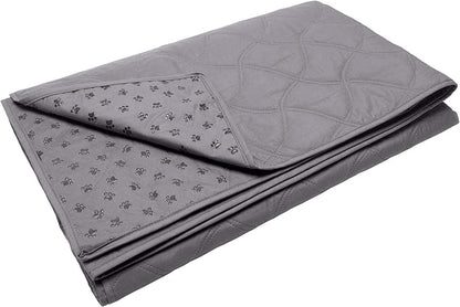 Furhaven Waterproof & Non-Slip Queen Size Mattress Cover Protector for Dogs & Cats, Washable, For Beds, Couches, & Car Seats - Quilted Twill Blanket Mattress Cover - Gray, Large/Queen Size