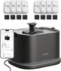 PETLIBRO Upgrade Cat Water Fountain + 8 Packs Filters, Dockstream 2 Smart App Monitoring Pet Water Fountain for Cats Indoor, 3L/101oz Cat Fountain Stainless Steel Tray for Drinking, 5G WiFi
