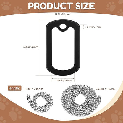 10 Pack Dog Tag Silencers, Dog Tag Protector & Silicone Cover with 4 Chains, for Noise Reduction and Scratch Prevention on Pet Collars, Perfect for Active Dogs or Multi-Pet Households
