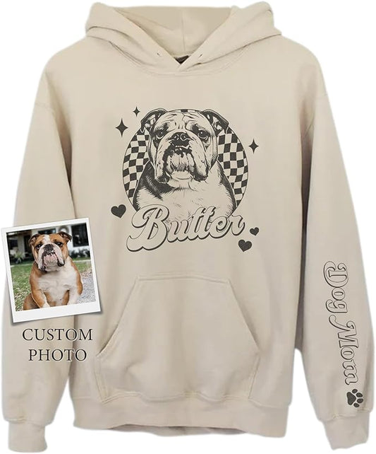 CHIARA CONTI11 Custom Dog Hoodie, Custom Pet Gifts, Custom Dog Shirt, Custom Dog Sweatshirt, Valentine's Day Gift