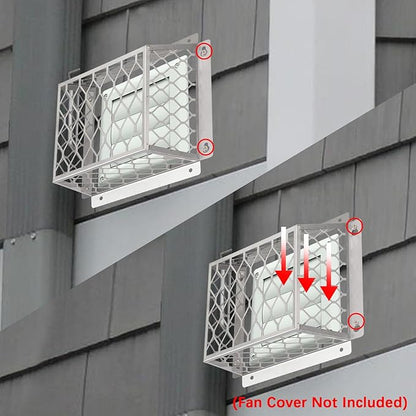 Dryer Exhaust Guard Vent Cover,Dryer Vent Bird Guard for Most 3" to 4" Fan Cover, 7"Lx7"Wx5"H Stainless Steel Ventilation Bird Cage for Bathroom Exhaust Ventilation Fan