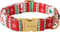 Unique style paws Christmas Dog Collar Metal Buckle Christmas Tree Puppy Collar Gift Durable Cute Collar for Small Medium Large Boys Girls Dogs