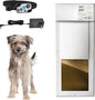 Power Pet Automatic Electronic Pet Door by High Tech Pet - Pet Operated Dog Door, High Security, Air Tight, for Medium Dogs up to 30 lbs. (8¼" X 10" Pet Opening), Easy Install
