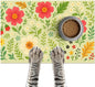 Absorbent Pet Feeding Mat Floral Design for Dogs and Cats Food Water Bowl Mat Easy to Clean Pet Food Mat for Kitchen Area Home Decor 24 x 16 Inches Anti Slip Dog Bowl Mat Pet Placemat