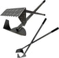 ActiveDogs Dog Poop Scooper Heavy Duty - Best Ever Dog Pooper Scooper with Teeth - Powder Coated Welded Aluminum Metal & Solid Bolt Pet Waste Removal Shovel, USA Made