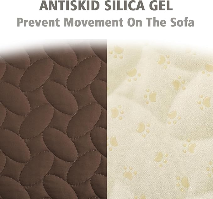 Ameritex Pet Bed Cover Dog Bed Blanket for Sofa and Furniture Waterproof New Pattern Design (68x82 Inch, Chocolate)