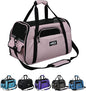 EliteField Soft Pet Carrier (3 Year Warranty, Airline Approved) Soft Sided Dog Puppy Cat Carrier Travel Bag (X-Large: 21" L x 12" W x 13" H, Pink)