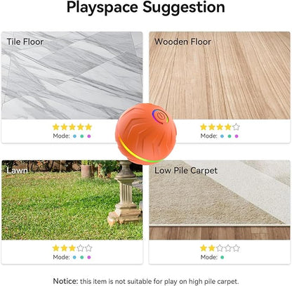 2026 T01 Interactive Dog Toys, Vibrating Dog Ball Motion Activated Dog Toy for Small, Medium, Large Dogs, USB Rechargeable Smart Moving Dog Toy for Indoor and Outdoor Play, Dog Toys to Keep Them Busy