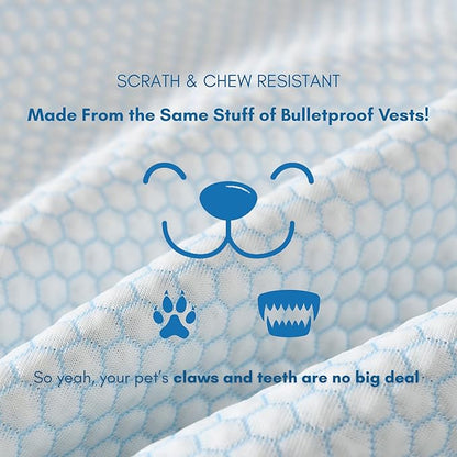 petfelix Mewfort Dog Cooling Mat, Chew & Scratch Resistant Dog Cooling Pad for Extra Large Dogs, Self Cooling Mat for Dogs, No Water or Electricity Needed (XL 39.4"x27.6")