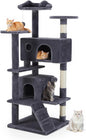 Cat Tree 54 Inch, Multi-Level Cat Tower with Condo, Perches, Sisal Scratching Posts and Climbing Ladder, Pet Play Toy Balls House for Indoor Cats
