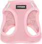 Best Pet Supplies Voyager Step-in Air Harness - All Weather Mesh, Reflective, No Pull Harness for Dogs, Cats - Secure with Hook & Loop Fastener, Buckle, Double D-Rings - Pink, S