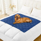 Smiry Waterproof Dog Bed Cover Blanket 40x50, Soft Reversible Pet Blanket, Washable Leakproof Cats Dogs Couch Cover for Sofa, Couch, Furniture, Navy/Blue