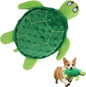 Squeaky Sea Turtle Plush Dog Toy – Durable, Interactive Chew Toy for Small Dogs – Relieves Anxiety & Teething – Keeps Puppies Busy, No Mess, Perfect for Indoor Play (Green)