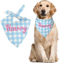 Custom Pet Scarf Personalized Dog Bandana with Name Personalized Add Your Text Bibs Triangle Head Scarfs Gift for Small Medium Large Dogs Cats Baby Puppy Pets Accessories