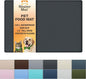 Neater Pet Brands Neater Mat Pet Mats for Food and Water, Cat & Dog Bowl Mat Waterproof Silicone, Feeding Tray, Dog Food Mats for Floors, Placemat w/Raised Edge for Under Bowls, 19” x 12”, Black