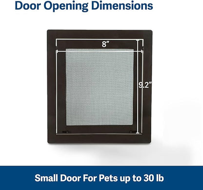PetSafe Pet Screen Door - Heavy Duty, Tear- & Puncture-Resistant Dog & Cat Mesh Flap - Storm Door Compatible - Small - for Dogs & Cats up to 30 lb