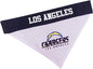 Pets First NFL DOG BANDANA - LOS ANGELES CHARGERS REVERSIBLE PET BANDANA. 2 Sided Sports Bandana with a PREMIUM Embroidery TEAM LOGO, Large/X-Large. - 2 Sizes & 32 NFL Teams available