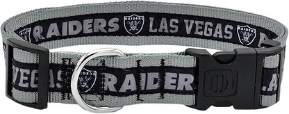 Pets First NFL Raiders Licensed PET COLLAR, Extra Large - Heavy-Duty, Strong, and Durable Dog Collar. Available in 31 Football Teams and 4 Sizes