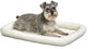 MidWest Homes for Pets QuietTime Dog Bed – White Fleece Bolster, Ultra-Soft and Machine Washable, Fits 30-Inch Crates and Carriers, for Medium Breed Dogs